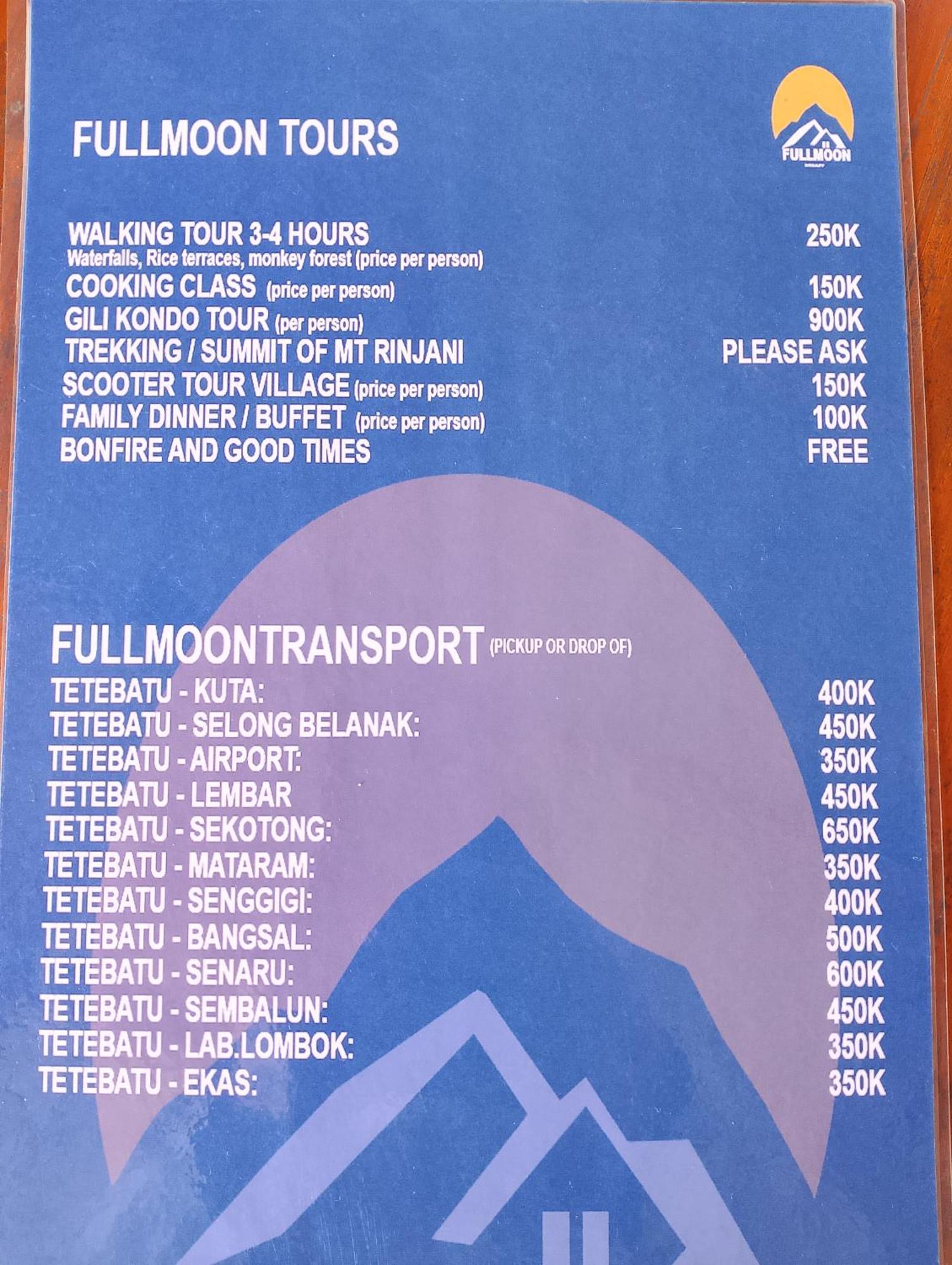 Отель Tetebatu Fullmoon Экстерьер фото
